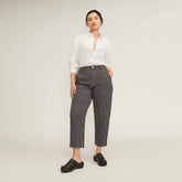 The Utility Barrel Pant | Black / Bone | Regular