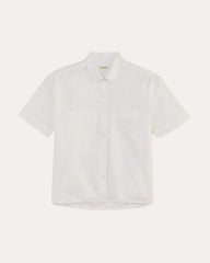 The Short-Sleeve Boxy Oxford | White