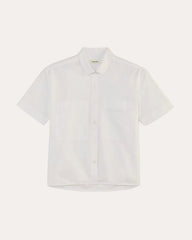 The Short-Sleeve Boxy Oxford | White
