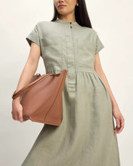 The Craft Dress in Linen | Sage Green