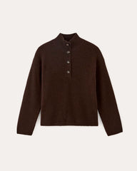 The Cocoon Henley in Wool Cashmere | Americano