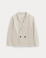 The Denim Chore Blazer | Garment-Dyed Sand
