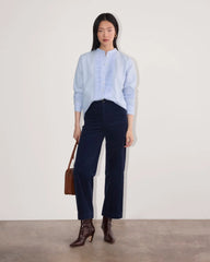 The Tuxedo Shirt in Silky Cotton | Light Blue