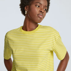The Organic Cotton Cropped Tee | Acacia / Tan