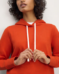 The Off-Duty Terry Hoodie | Poppy Red