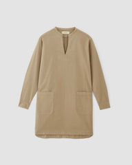 The Long-Sleeve Utility Mini Dress | Trench Coat Khaki