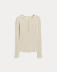 The Cozy Rib Henley | Bone