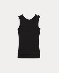 Tissue Layered Tank | Black