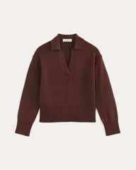 The Boxy Polo in Everyday Cotton | Dark Mahogany