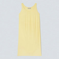 The Naia™ Ripple Tank Dress | Pastel Yellow