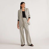 The Draper Pleated Pant in Buttersmooth | Ombre Stripe | 30" Inseam