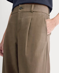 Wide-Leg Trouser in Buttersmooth | Deep Taupe | 30" Inseam