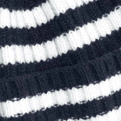 The Cashmere Beanie | Bright Navy / Bone