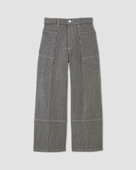 The Way-High® Gardener Cropped Jean | Hickory Stripe