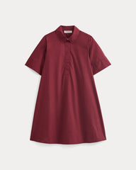 Popover Mini Shirtrdress in Ultrasoft Cotton | Pomegranate