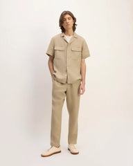 The Resort Shirt in Linen | Trench Coat Khaki