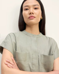 The Craft Dress in Linen | Sage Green