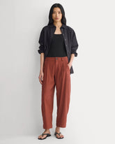 The Everywhere Pant in Stretch Linen | Henna Red