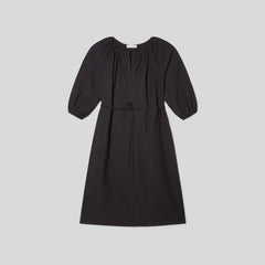 The Raglan Sleeve Poplin Dress | Black