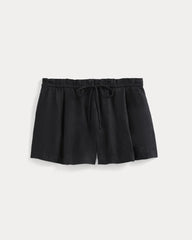 Flowy Short in Linen | Black
