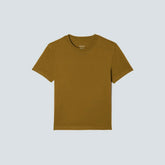 The Box-Cut Tee in Essential Cotton | Tapenade | No Pocket