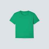 The Box-Cut Tee in Essential Cotton | Bright Jade | No Pocket