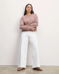 The Boxy Sweater in Everyday Cotton | Dusty Rose
