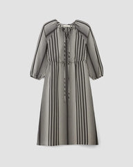 The TENCEL™ Gathered Maxi Dress | Black / Bone