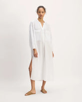 The Gauze Caftan Dress | White