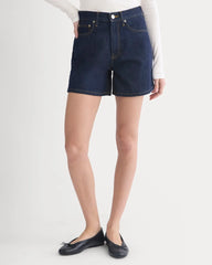 Way-High® A-Line Denim Short | Tungsten Rinse