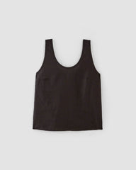 The Scoop Tank in Linen | Black