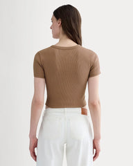 The ’90s Rib Tee | Mocha