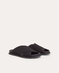 The ReKnit Form Crossover Sandal | Black