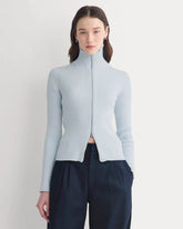 Full-Zip Ribbed Jacket in Everyday Cotton | Skywriting
