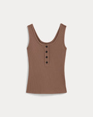 The Selfie Henley Tank | Mocha