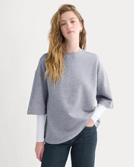 Lightweight Terry Oversized Tee | Vintage Heather Grey