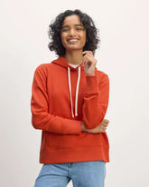 The Off-Duty Terry Hoodie | Poppy Red