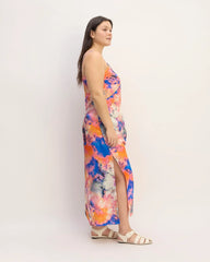 The Everlane x Marques' Almeida Satin Tie-Dye Dress | Multi Tie-Dye