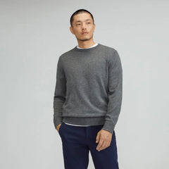 The Grade-A Cashmere Crew | Charcoal