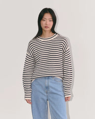 The Cocoon Crew in Everyday Cotton | Canvas / Navy