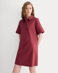 Popover Mini Shirtrdress in Ultrasoft Cotton | Pomegranate