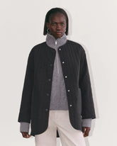 The Midi Quilted Liner | Black