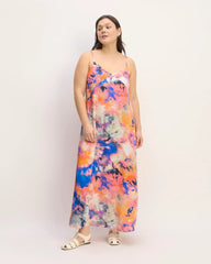 The Everlane x Marques' Almeida Satin Tie-Dye Dress | Multi Tie-Dye