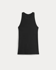 Luxe Rib Racerback Tank | Black