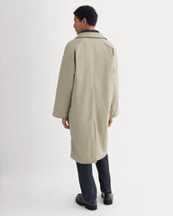 Re:Cycled Nylon Mac Coat | Trench Coat Khaki