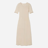 The Open Back Rib Dress | Parchment