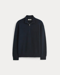 Cashmere Quarter Zip Sweater | Navy
