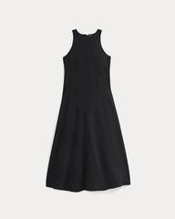 Sleeveless Seamed Dress | Black