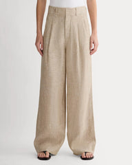 The Linen Way-High® Drape Pant | Cornstalk Chambray