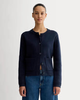The Crew Cardigan in Everyday Cotton | Navy